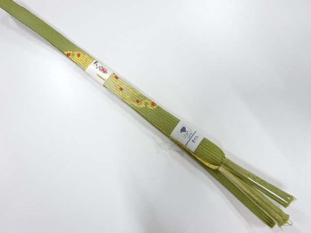 JAPANESE KIMONO / UNUSED KOREI HAND-TIED OBIJIME